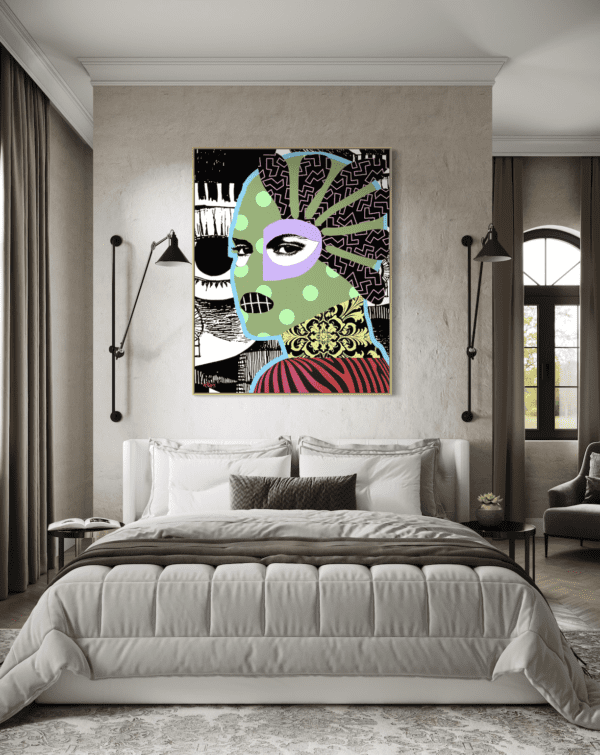Gangster's Paradise canvas art displayed on wall